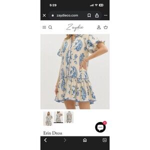 Entro Blue Mini Dress